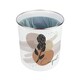 image 3 of Proteas Flowers Compost Caddy - Metal 2L Decorative Kitchen Food Waste Bin