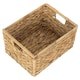 image 2 of Nordic Water Hyacinth Storage Basket Brown | Brown | L