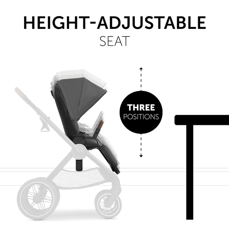 image 1 of hauck Walk N Care Pushchair Set - Dark Grey Grey