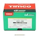 image 4 of Timco - C2 Strong-Fix Multi-Purpose Premium Screws - Industry Pack - PZ - Double Countersunk - Yellow (Size 4.0 x 60 - 1000 Pieces)