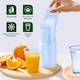 image 4 of ECONX 7oz Disposable Blue Vending Water Cooler Drinking Cups Plastic Strong Drinking Glasses 100pc