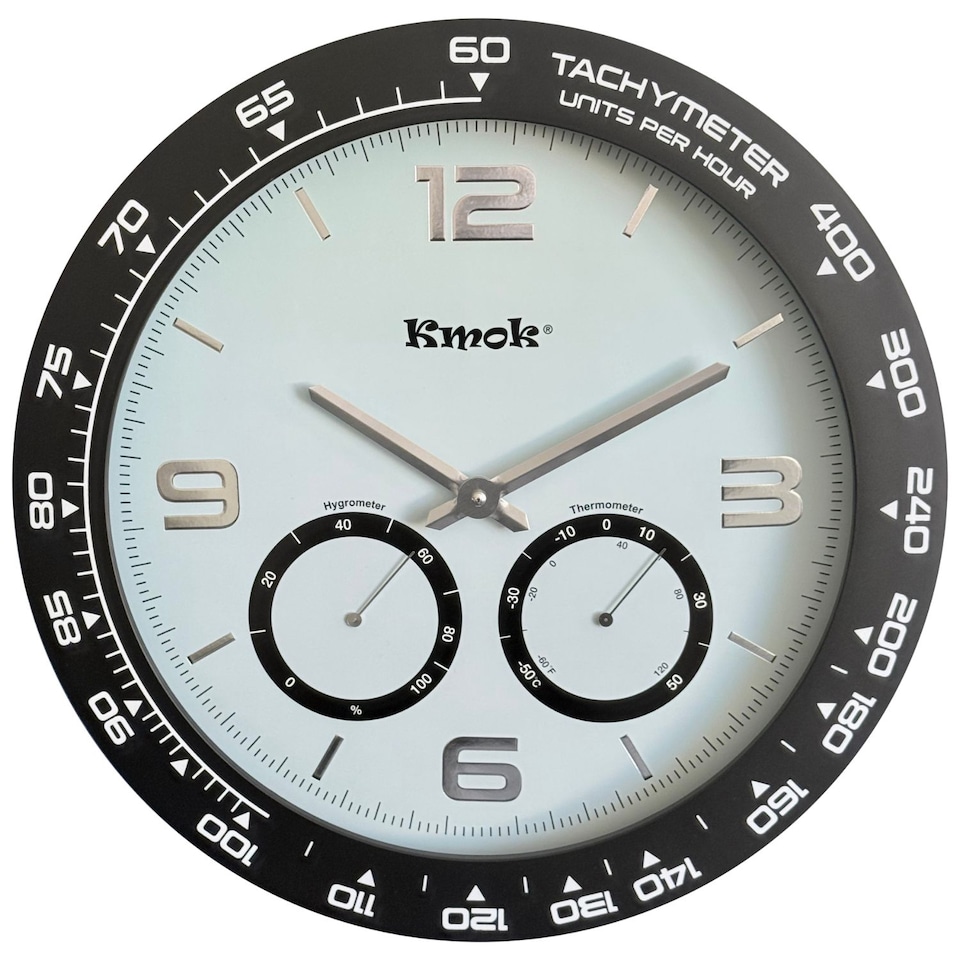image 1 of Kmok 40 cm Indoor Silent Wall Clock
