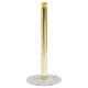 image 2 of Interiors by Premier Stable Light Gold Large Toilet Roll Holder With Marble Base, Design Toilet Holder, Sturdy Roll Holder