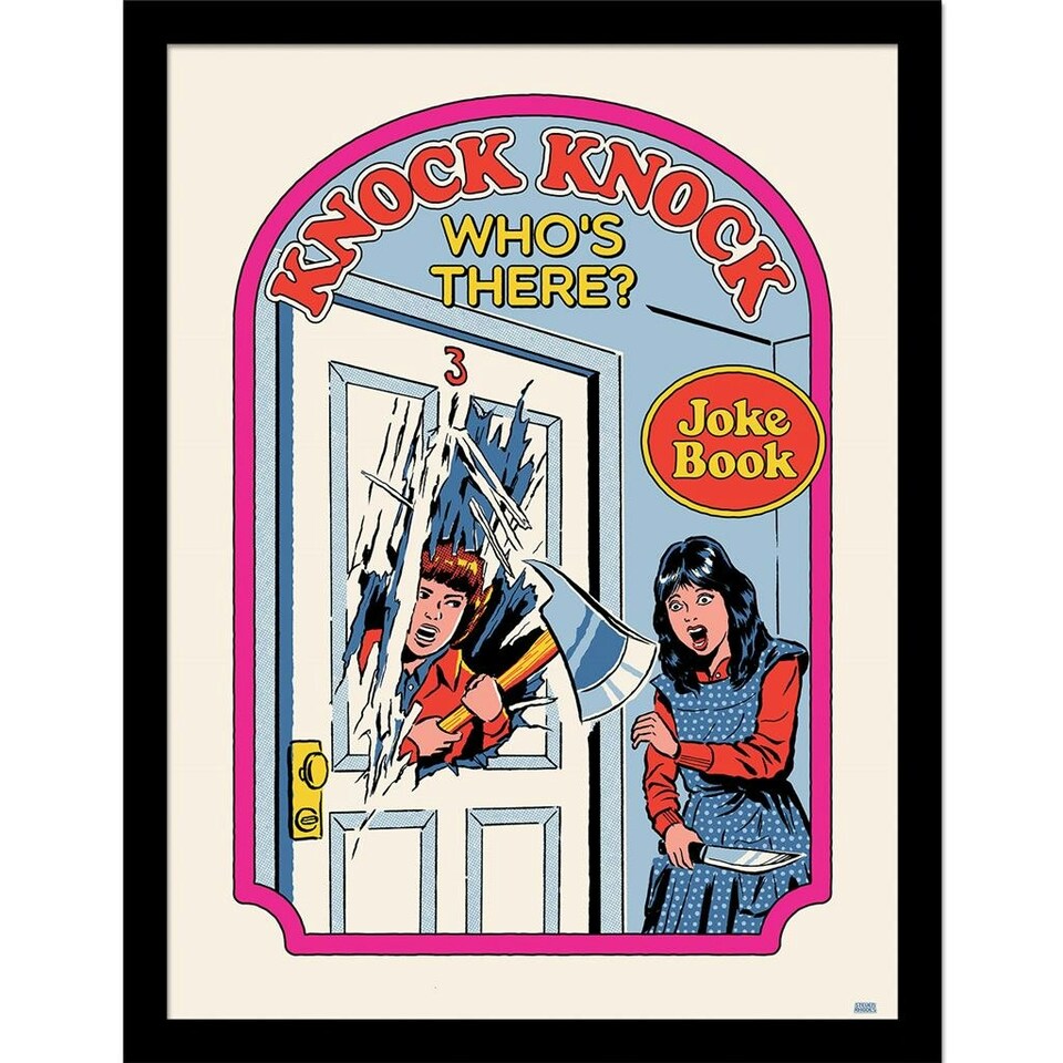 Steven Rhodes (Knock Knock Who's There) Framed 30x40cm Print