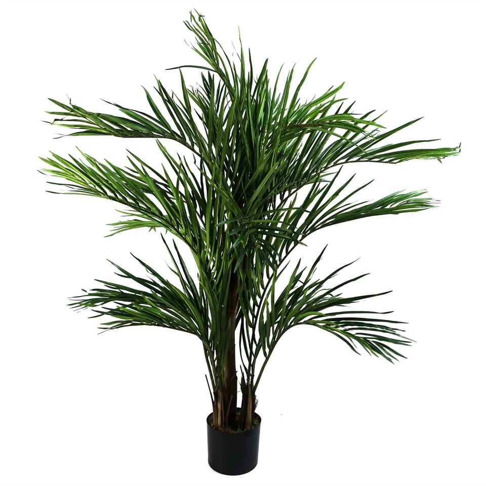 image 1 of Areca Palm Artificial Tree 130cm  - Realistic plant by Botanik | Green | 4ft