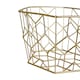 image 5 of Stylish Matte Gold Fruit Basket, Functional Design Unique Fruit Basket For Livingroom, Durable Fruit Basket Gold