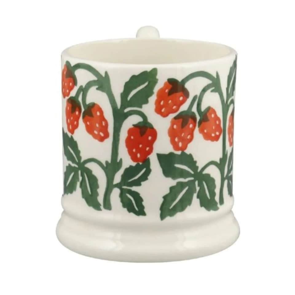 image 1 of Mug: 1 x 300ml Emma Bridgewater Raspberries 1/2 Mug, Ceramic White