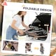 image 4 of PawHut Pet Stroller Pushchair Carrier for Cat Puppy with 3 Wheels Coffee