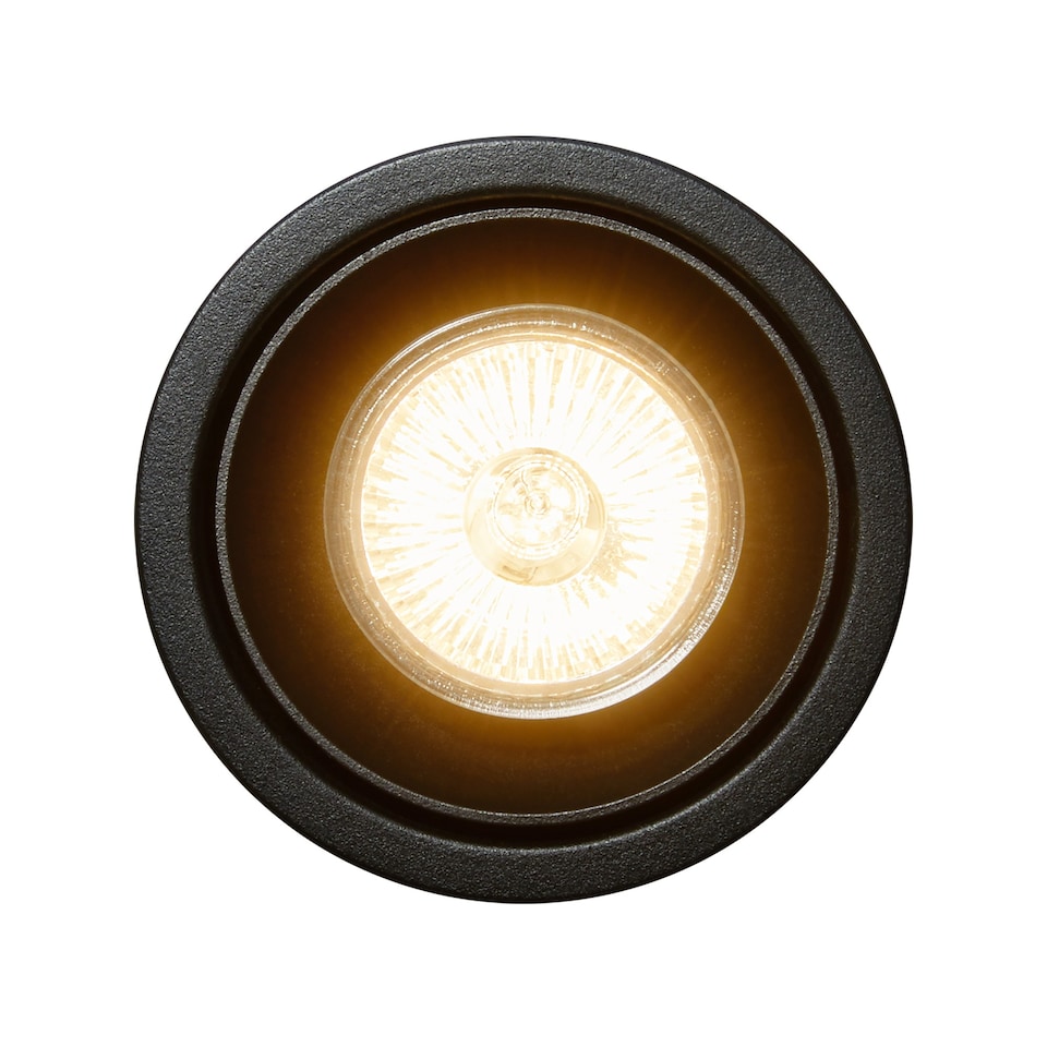 image 1 of Nordlux Sorina Indoor Downlight Black Metal GU10 Tilting - Mains Powered, IP20 | Black | Black