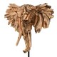 image 3 of Naturecraft Resin Driftwood Collection Elephant Head on a Stand | Brown