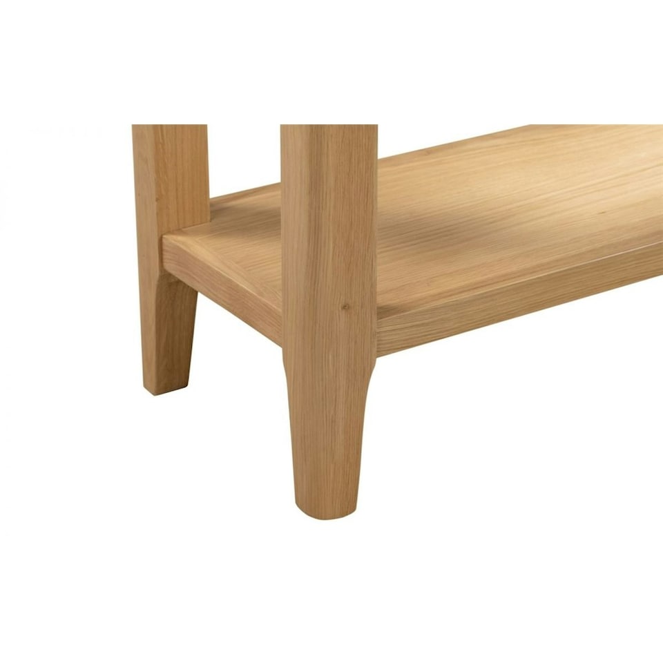 image 1 of Classic Solid Oak Console Table Brown