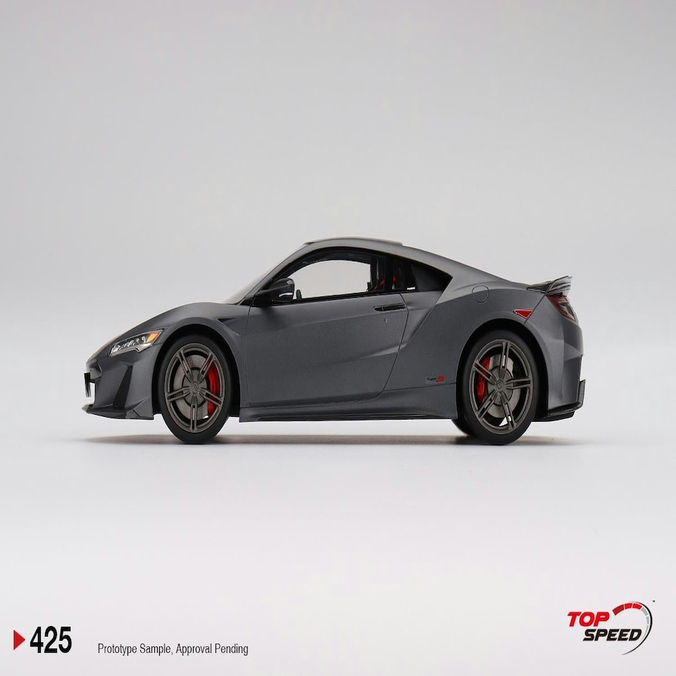 image 1 of Honda NSX Type S 2022 Gotham Grey Matte 1:18 Scale TSM TS0425
