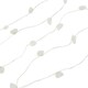 image 4 of ValueLights Crystal Gifting Matte White String Light and Integrated LED .6W Neutral White Bulb