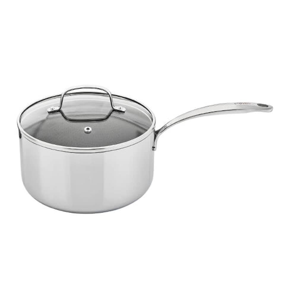 image 1 of Stoven Hextra 20cm Non-Stick Saucepan with Lid