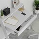 image 5 of Cowork Modern Desk White Wall Mounted With Drawer 94cm Wide White