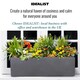 image 7 of Window Box Light Concrete Dark Grey Garden Planter L60 W17 H17.5 cm, 18 ltrs Cap.