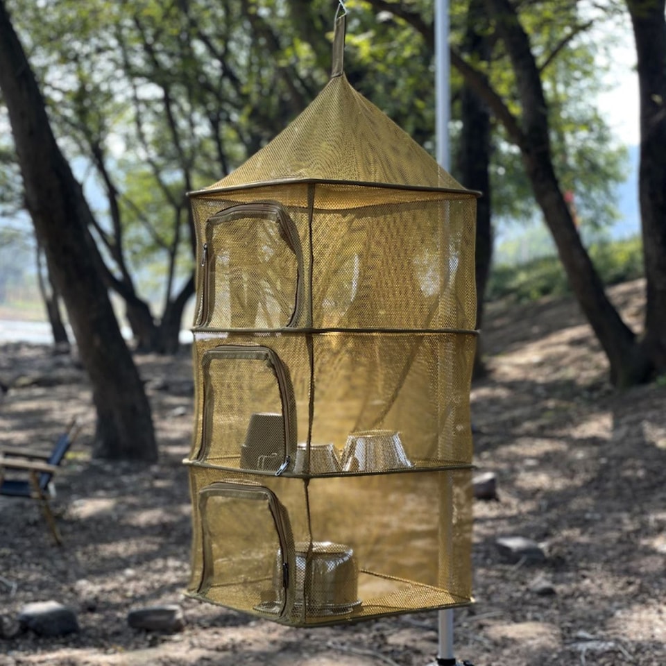 image 1 of Outdoor Folding 4-Layer Multi-Functional Drying Net