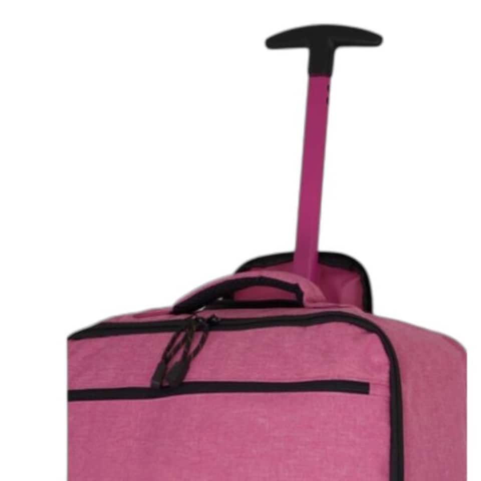 image 1 of Telescopic Handle Carry-On Bags - Pink