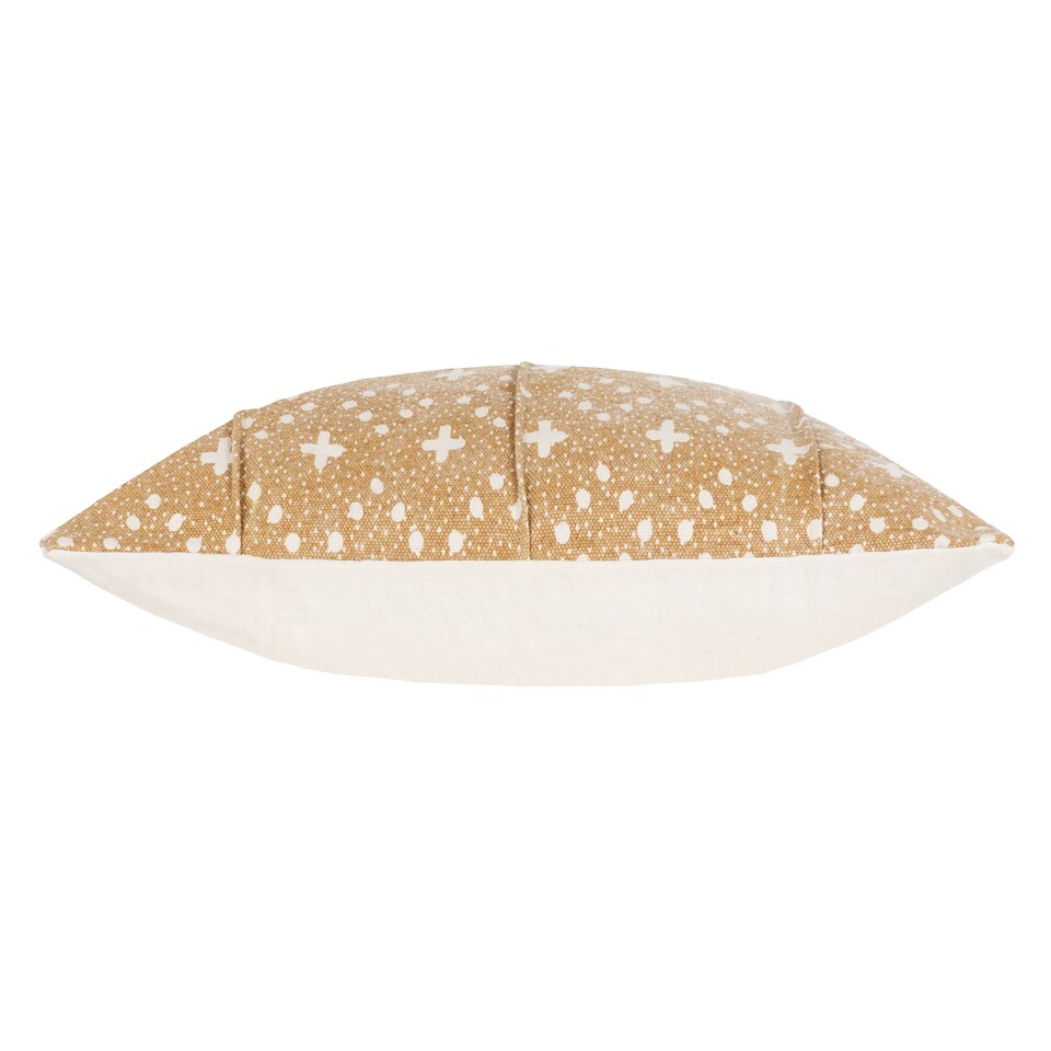 image 1 of Yard Helm Organic Woven Cushion, Yolk, 50 x 50cm