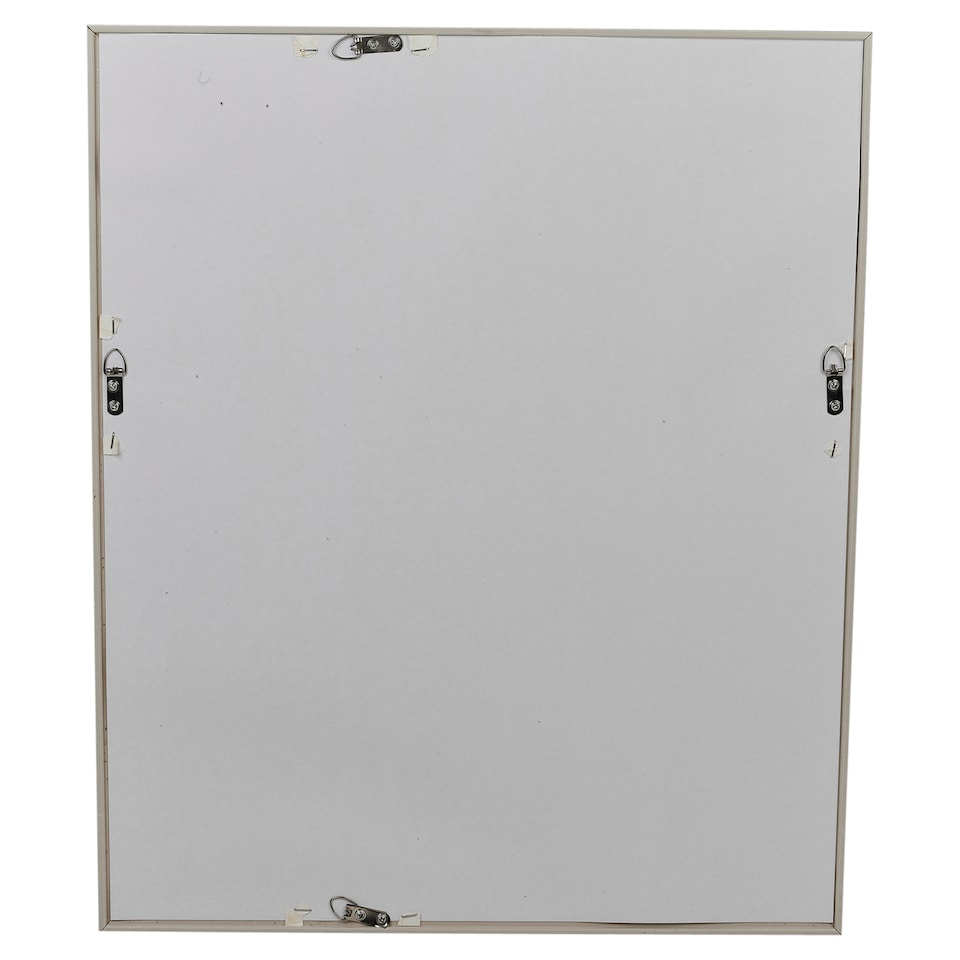 image 1 of URBNLIVING Wall Mounted Wooden Framed Mirror | Silver | 1