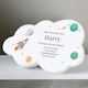 image 2 of Personalised Space Resin Memorial Cloud