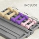 image 4 of HOMCOM 6kg Dumbbell Set, Weights Fitness Dumbbells, Pink, Purple, Brown