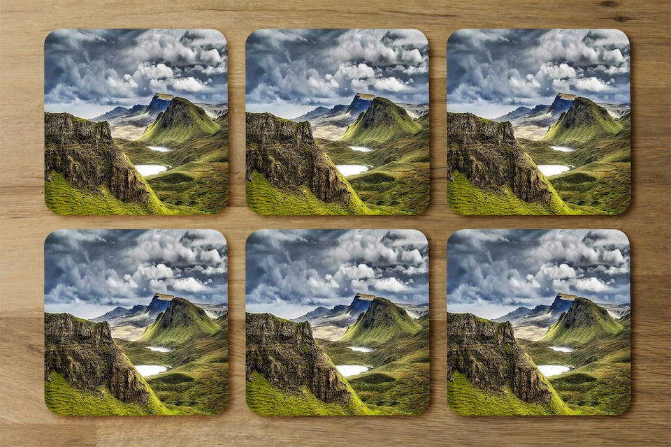 image 1 of Mountains in Highland,Scotland (Placemat & Coaster Set)