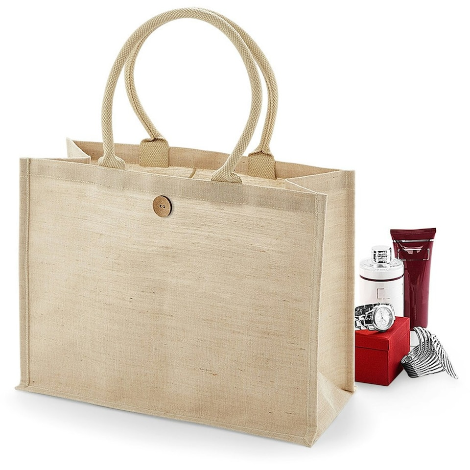 image 1 of Westford Mill Juco Shopper Bag - Natural - One Size Cream