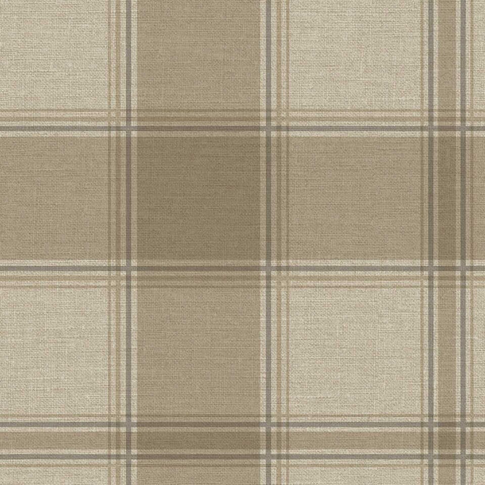 image 1 of Carmella Check Beige Wallpaper Brown | Beige