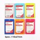 image 1 of Pack of 12 Assorted Colour Name Badge Holders - 54x90mm