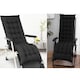 image 2 of Pack of 1 Sun Lounger Cushion Pad for Garden Recliner Chair | Black | Black