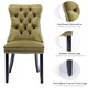 image 5 of Romsey Set of 2 Modern Velvet Dining Chairs with Knocker Ring