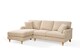 image 1 of Beige Textured Chenille Left Hand Facing Corner Sofa HAMILTON