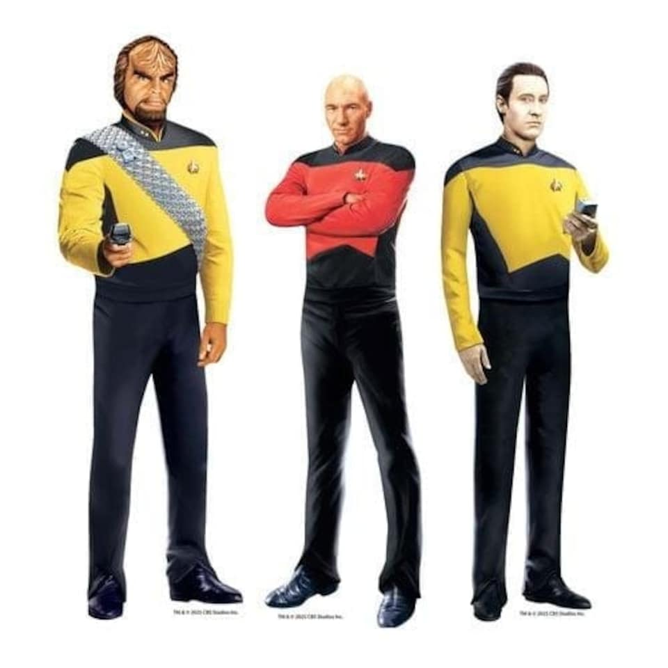 image 1 of Star Trek Next Generation Table Top Cardboard Cutouts - Pack of 3