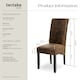 image 6 of Dining Chair - ergonomic seat shape, high backrest, padded, faux leather | Brown | antique brown | 6