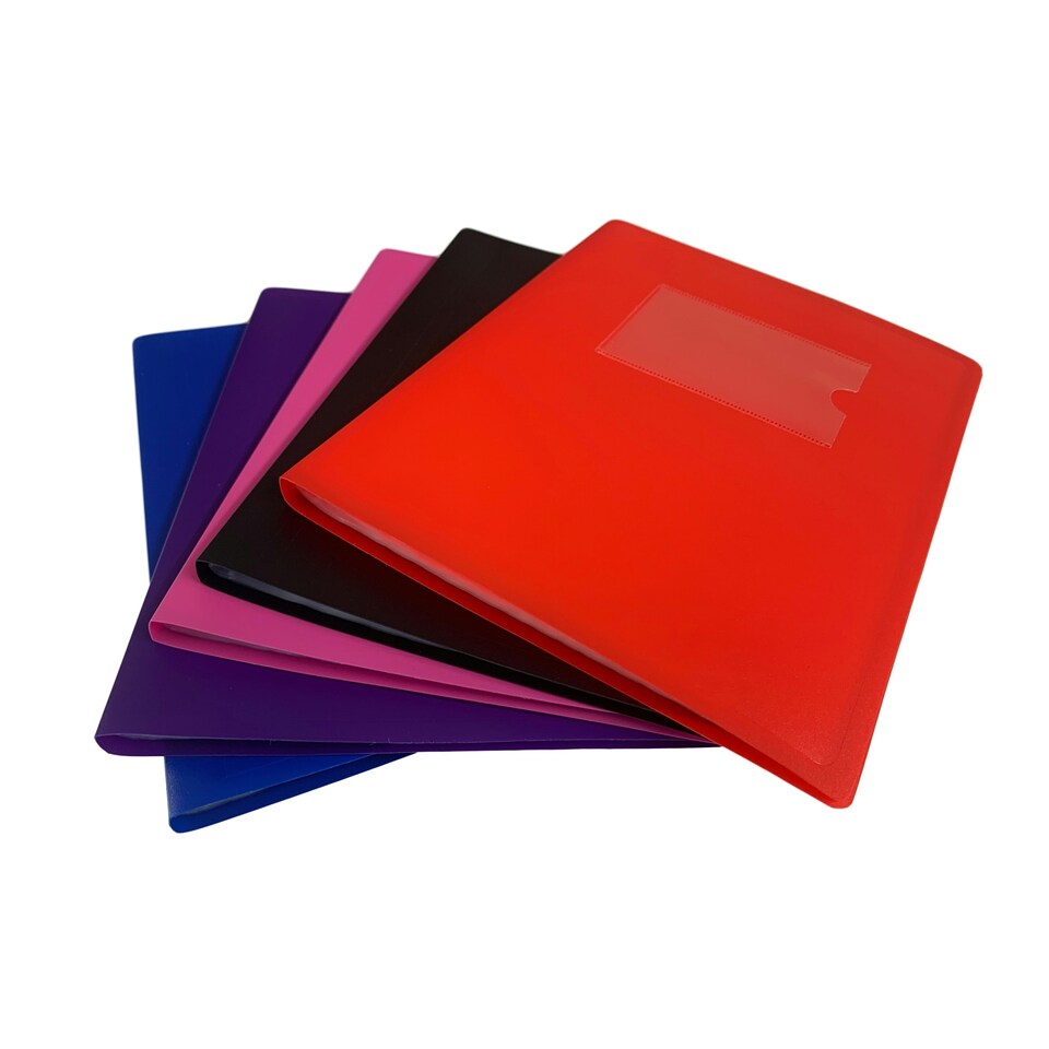 image 1 of A5 Purple Flexible Cover 40 Pocket Display Book