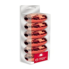 Pack of 6 Christmas Red Ribbon Cops