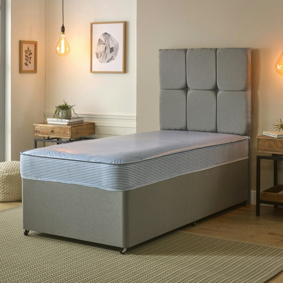 image 1 of Waterproof Mattress - Durable & Easy-Clean PVC Coating Blue | King