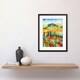 image 2 of Landscape Of Tuscany House On The Hill Folk Artwork Framed Wall Art Print