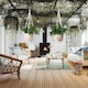 image 6 of 3 Pack Hanging Basket Indoor Outdoor Hanging Plant Pots with 3 Hooks Cream