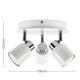 image 3 of ValueLights Benton White IP44 Round Bathroom Ceiling Light & Bulb White