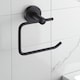 image 1 of Showerdrape Modernity Black Stainless Steel Wall Mounted Toilet Roll Holder | Black | 1