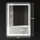 image 5 of HOMCOM 500 x 700 mm Bluetooth LED Bathroom Mirror, Illuminated Backlit Vanity Mirror with 3 Colours Dimmable, Anti-Fog, Memory Function, Touch Sensor, IP44 | Silver