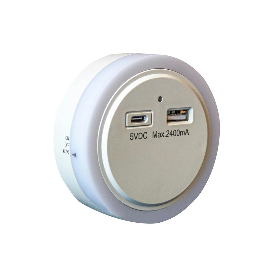 image 1 of Uni-com Night Light And Usb Charger - Multi Colour - One Size