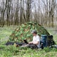 image 2 of Outsunny Camping Tent for 2 Person Dome Tent with Storage Pocket Multicoloured