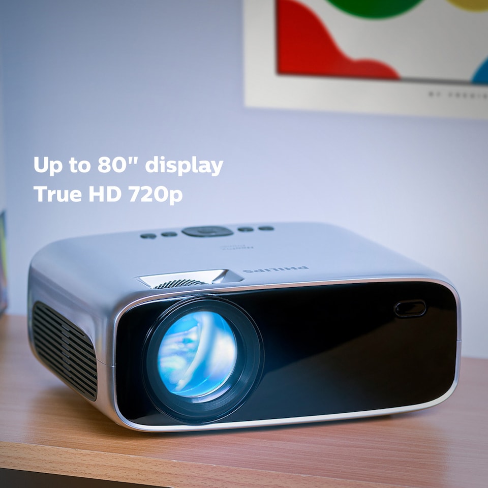 image 1 of Philips NeoPix Prime 2 Projector - 720p, Philips OS, HDMI and USB Ports