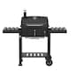 image 1 of Woodland Grill Charcoal BBQ Grill with Foldable Side Shelves, Black - OC01CBQ1032 | Black | 1