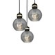 image 3 of Milagro Pendant Lamp Omega Black / Gold 3XE27