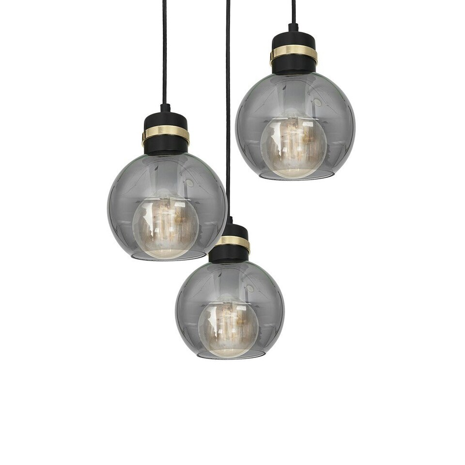 image 1 of Milagro Pendant Lamp Omega Black / Gold 3XE27