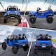 image 8 of AIYAPLAY Electric Car for Kids, 12V Kids Ride On Car with 4 Spring Suspension Wheels, Parental Remote Control, Music Horn LED Lights, Blue